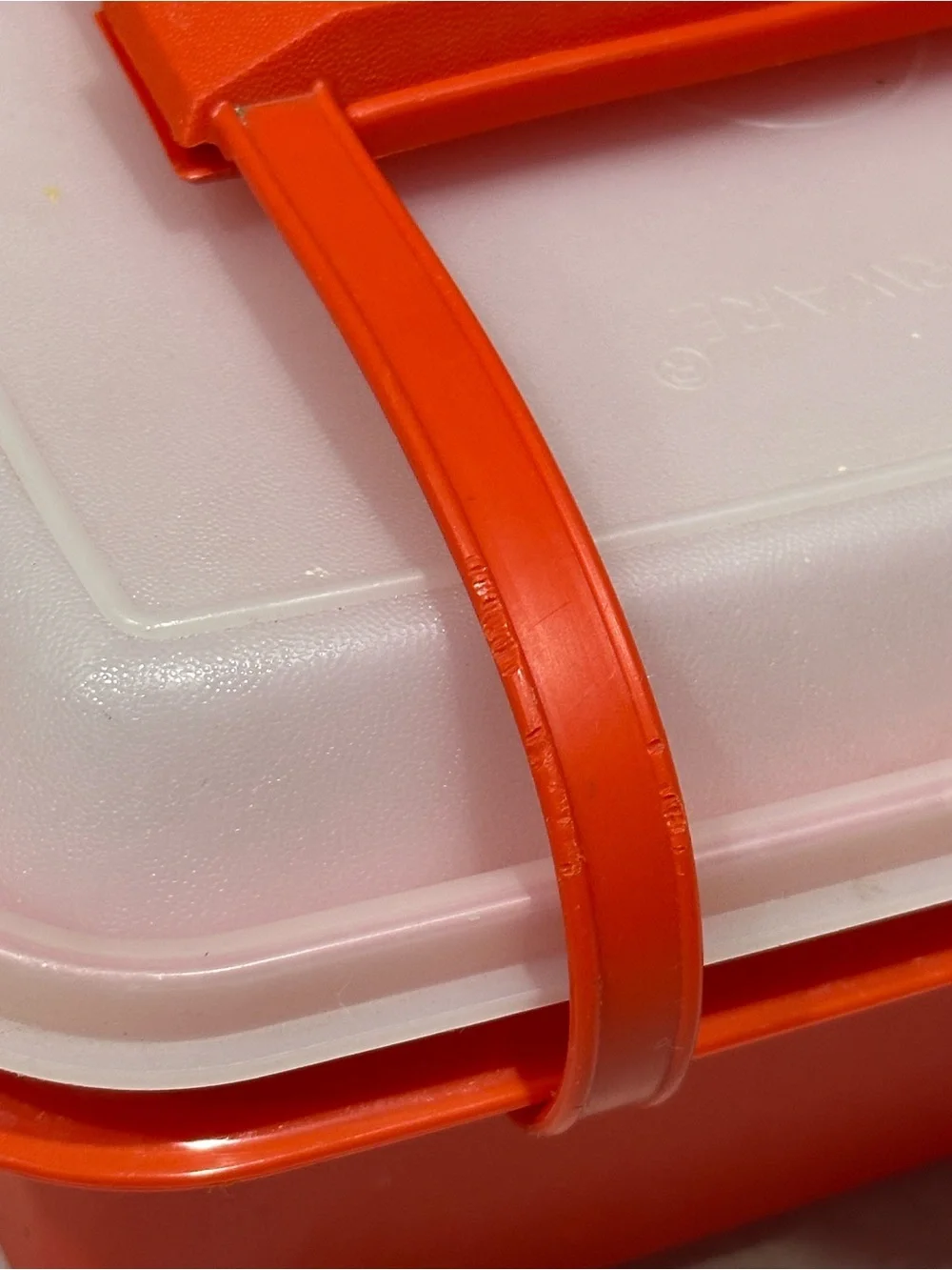 Vintage 3 Piece Set Tupperware Luncbox/ Ice Cream Keeper #|254-18Paprika/Red